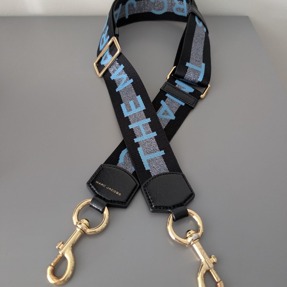 Marc Jacobs Bag Strap Blue Silver